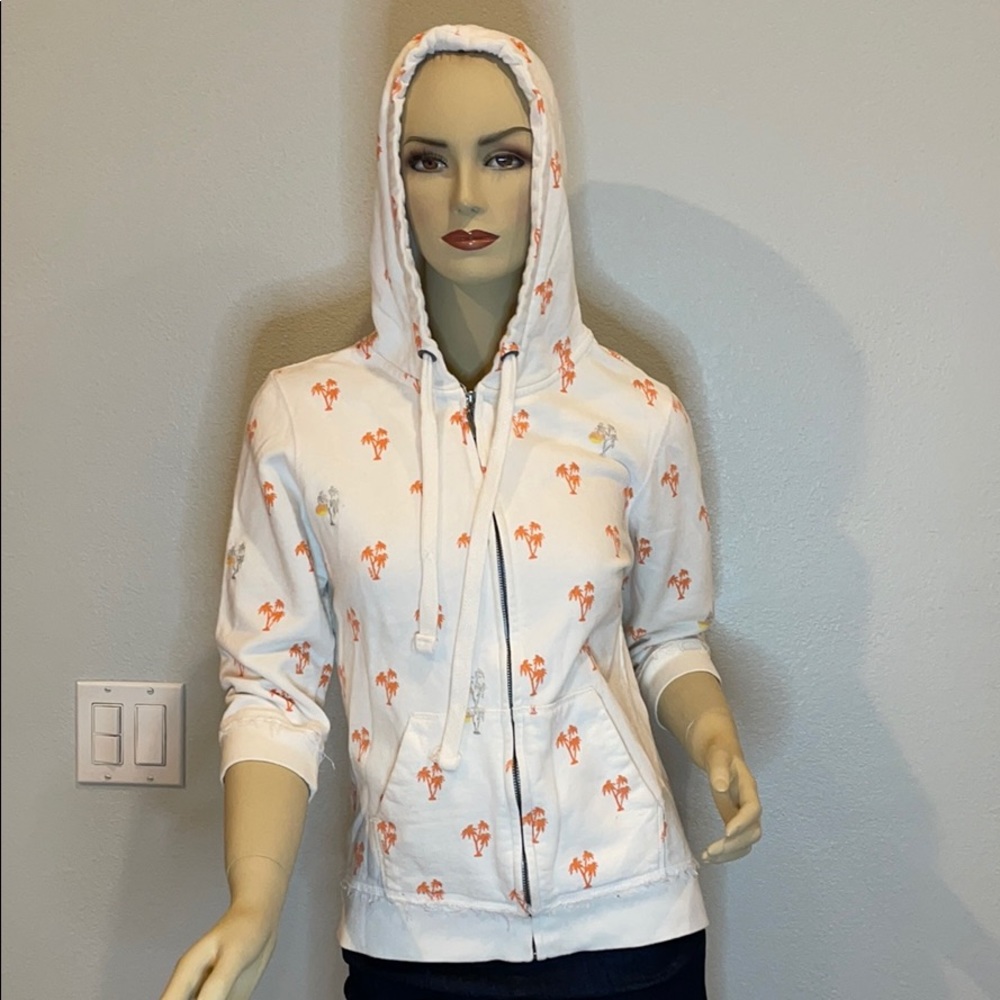 Aeropostale Women’s 3/4 Sleeve Zip Up Hoodie (M)